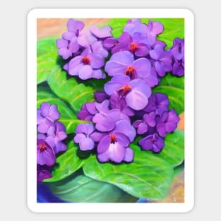 African Violets Sticker